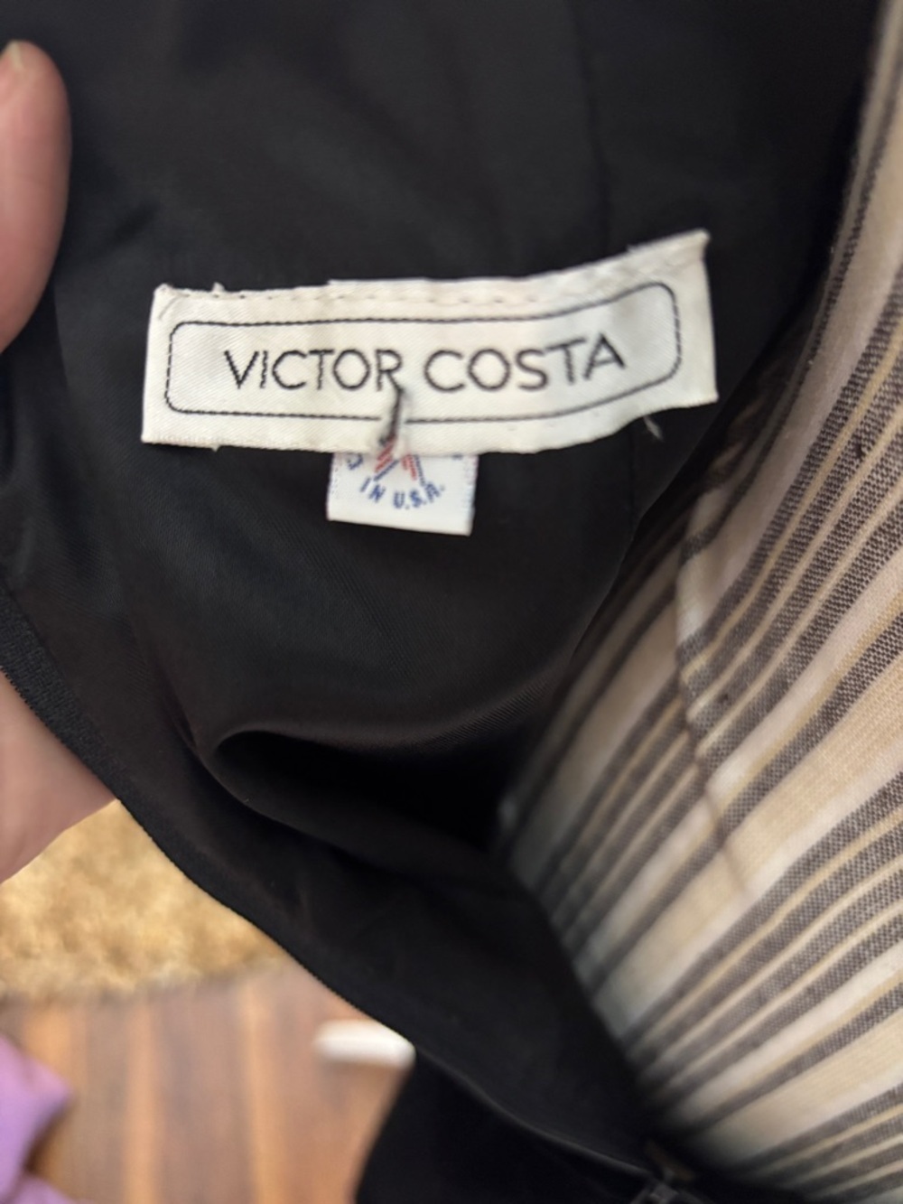Victor Costa Black Velvet Sheath Dress Size 6 Vintage Made USA Classic Cocktail - Picture 5 of 7